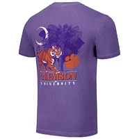 Unisex Purple Clemson Tigers Hyper Local Palmetto Tiger T-Shirt