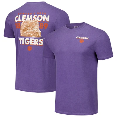 T-shirt unisexe violet Clemson Tigers Hyper Local Roughed Up Rock