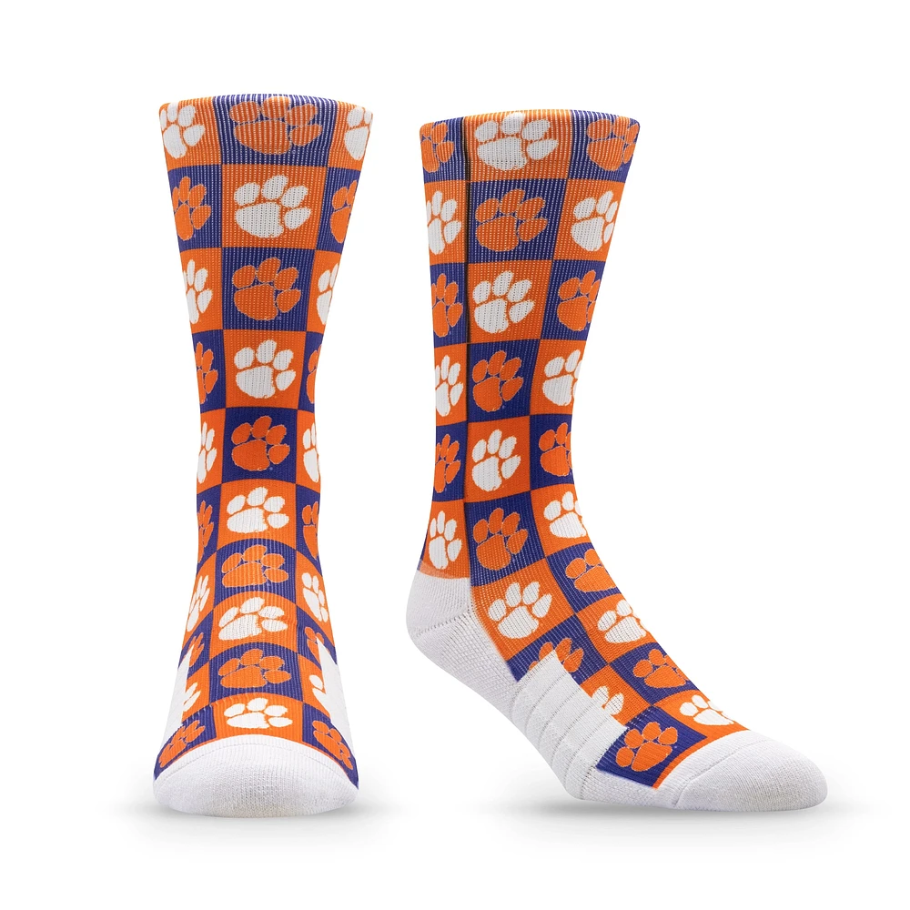 Unisex Strideline Clemson Tigers Premium 70's Bedding Crew Socks