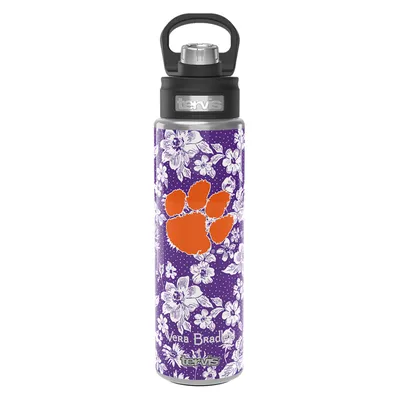Clemson Tigers Vera Bradley x Tervis 24oz. Wide Mouth Bottle with Deluxe Lid