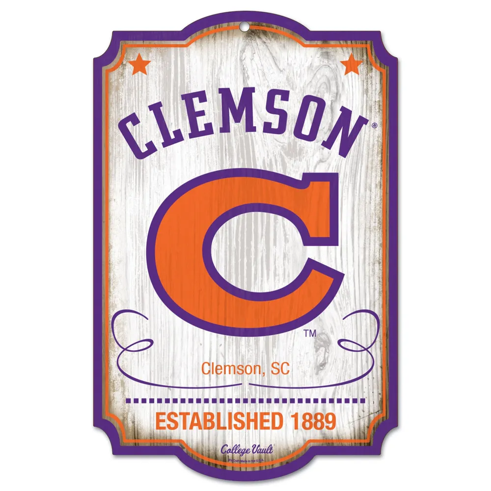 WinCraft Clemson Tigers 28 x 40 Logo Single-Sided Vertical Banner