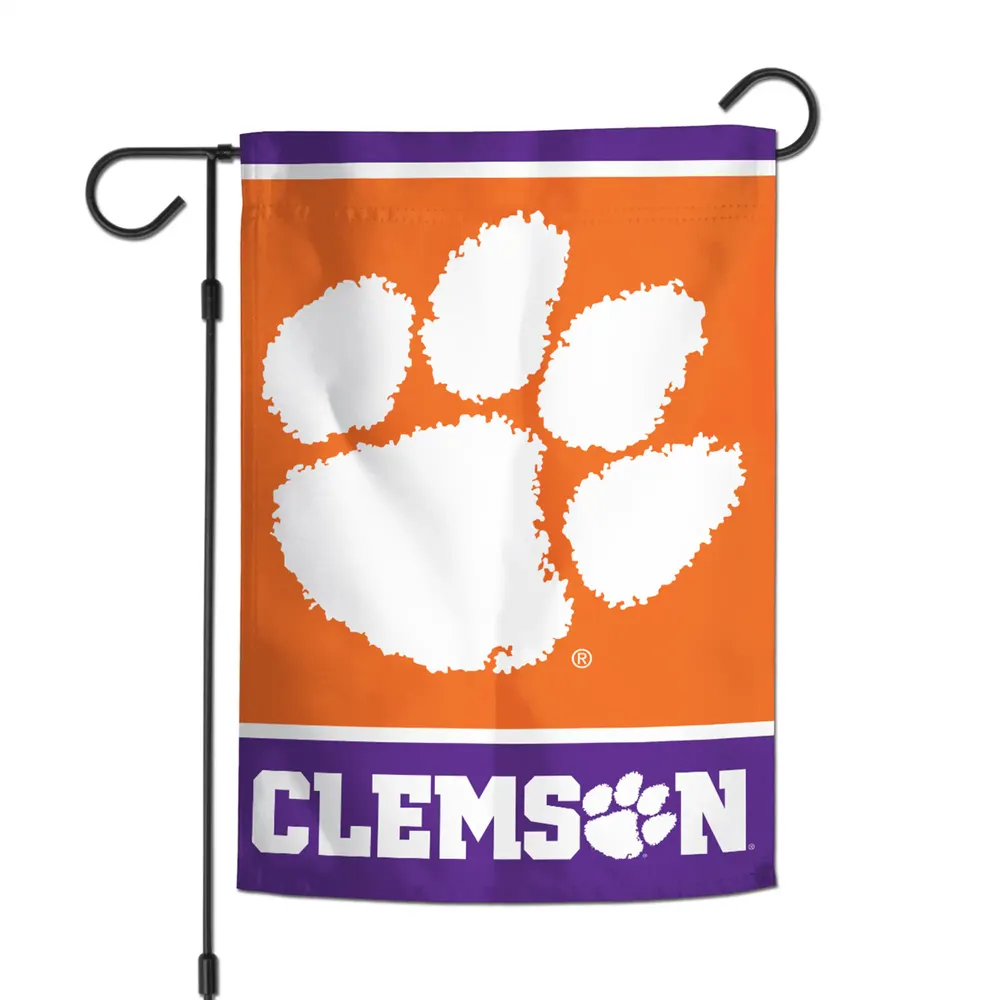 Drapeau de jardin double face 12" x 18" Clemson Tigers de WinCraft