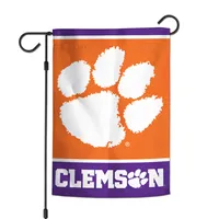 Drapeau de jardin double face 12" x 18" Clemson Tigers de WinCraft