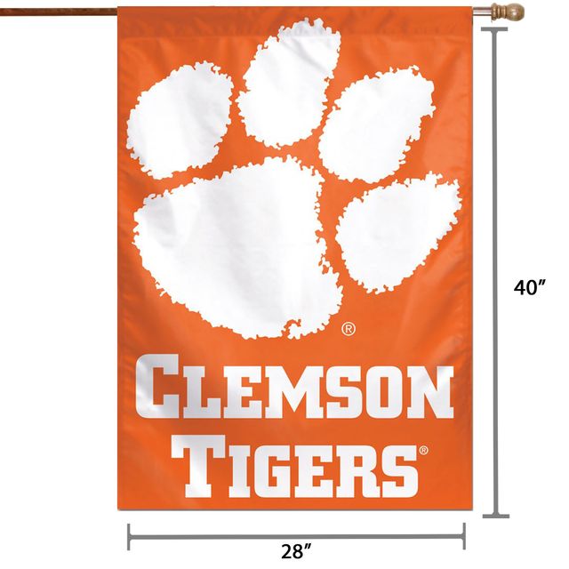 WinCraft Clemson Tigers 28 "x 40" Logo Bannière verticale simple face