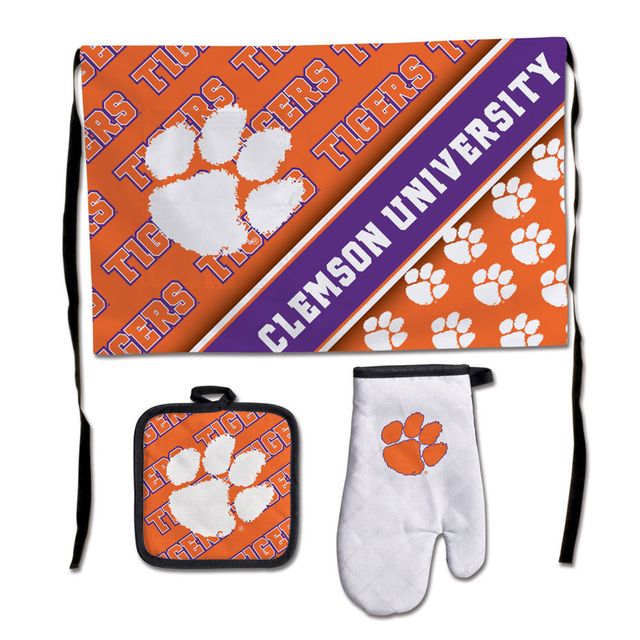 Ensemble de 3 barbecues WinCraft Clemson Tigers