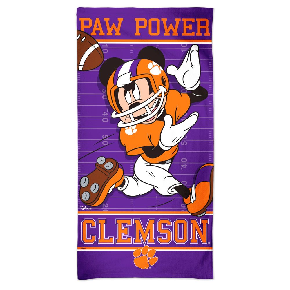 WinCraft Clemson Tigers 30'' x 60'' Disney Spectra Beach Towel