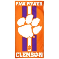 WinCraft Clemson Tigers 30" x 60" Striped Logo Beach Towel