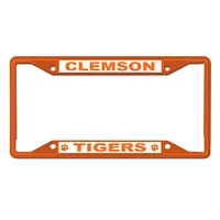 Cadre de plaque d'immatriculation couleur chrome WinCraft Clemson Tigers