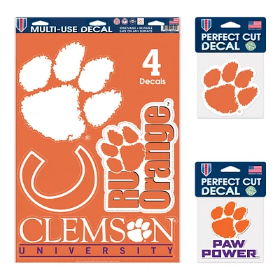 Pack de décalcomanies WinCraft Clemson Tigers