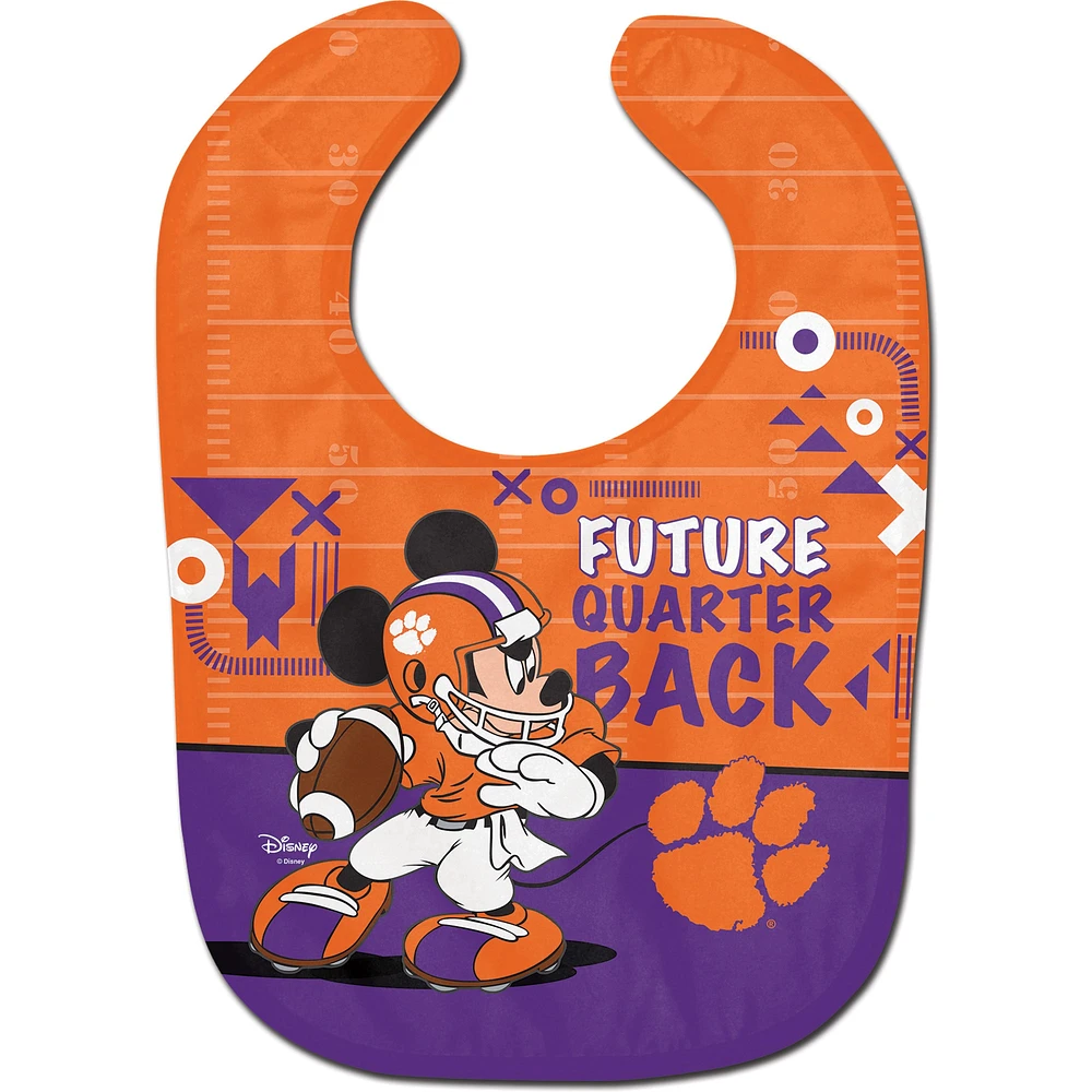 WinCraft Clemson Tigers Disney Mickey All Pro Bavoir pour bébé