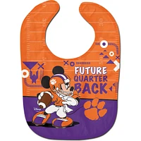 WinCraft Clemson Tigers Disney Mickey All Pro Bavoir pour bébé