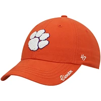 Casquette '47 Orange Clemson Tigers Miata Clean Up Logo pour femme