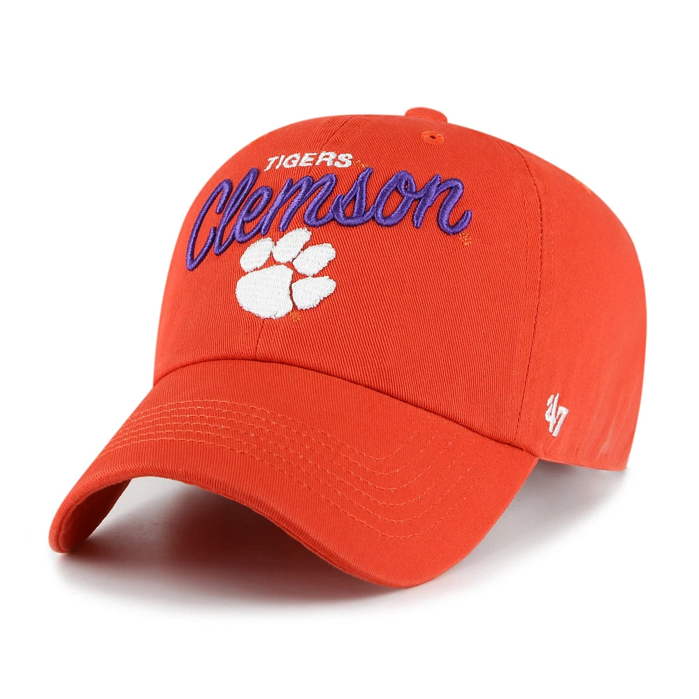 Casquette réglable '47 Clemson Tigers Phoebe Clean Up pour femme