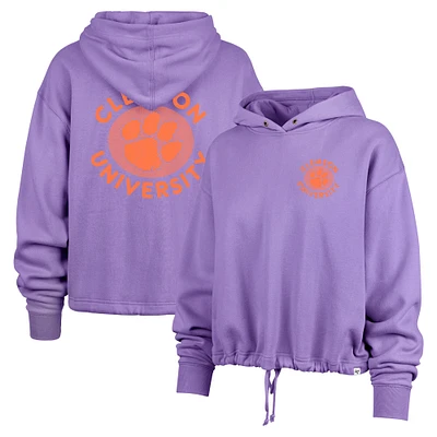 Sweat à capuche violet Luminance Dot Venice pour femme '47 Clemson Tigers