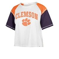 T-shirt court '47 Clemson Tigers Serenity Gia blanc pour femme