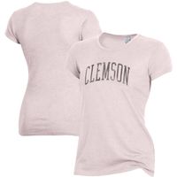 Women's Alternative Apparel Pink Clemson Tigers Keepsake T-Shirt