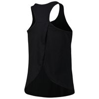 Women's Black Clemson Tigers Charm 2.0 Scoop Neck Open Back Racerback Tank Top