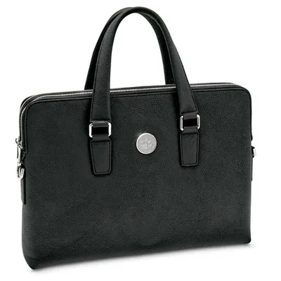 Clemson Tigers Women's Leather Briefcase - Black