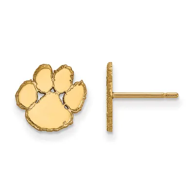 Clemson Tigers Women's Gold Plated XS Post Earrings