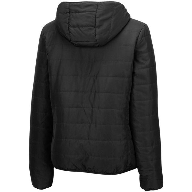 Blouson matelassé à glissière complète Arianna Colosseum Tigers Clemson noir pour femmes