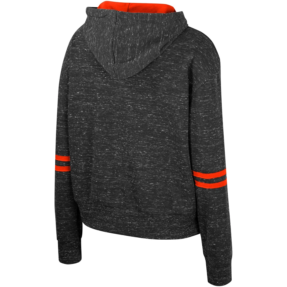 Sweat à capuche Colosseum Charcoal Clemson Tigers Catherine Speckle pour femmes