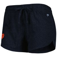 Women's Colosseum Heather Black Clemson Tigers Simone Core Shorts