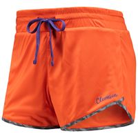 Women's Colosseum Orange/Charcoal Clemson Tigers Fun Stuff Reversible Shorts