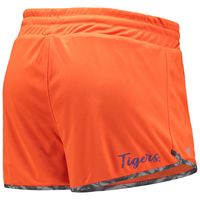 Women's Colosseum Orange/Charcoal Clemson Tigers Fun Stuff Reversible Shorts