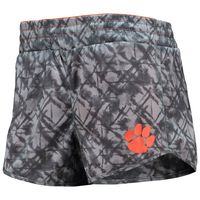 Women's Colosseum Orange/Charcoal Clemson Tigers Fun Stuff Reversible Shorts