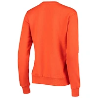 Women's Colosseum Orange Clemson Tigers Campanile Pullover Sweatshirt