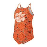 Débardeur bandana Colosseum x Wrangler Orange Clemson Tigers pour femme