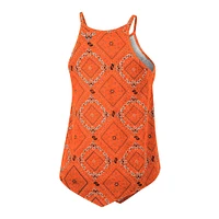 Women's Colosseum x Wrangler Orange Clemson Tigers Bandana Tank Top