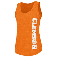 Débardeur orange Columbia Clemson Tigers Cades Cape Omni-Wick Tri-Blend pour femme