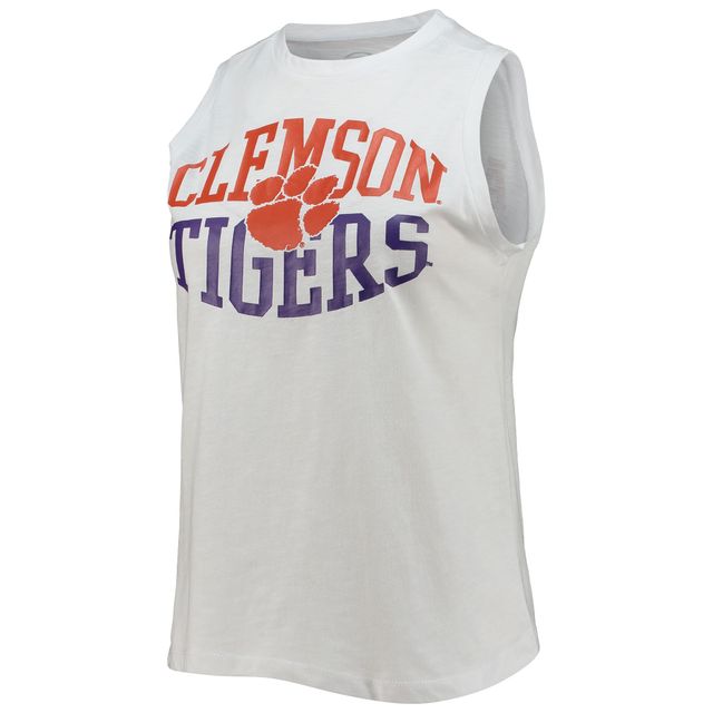 Ensemble de nuit avec débardeur et legging Clemson Tigers Concepts Sport pour femme, anthracite/blanc