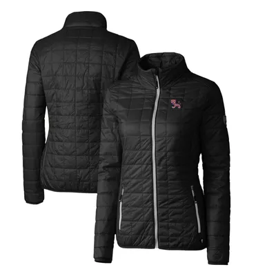 Clemson Tigers Cutter & Buck Women's Vault Rainier PrimaLoft Eco Insulated Full-Zip Puffer Jacket - Black