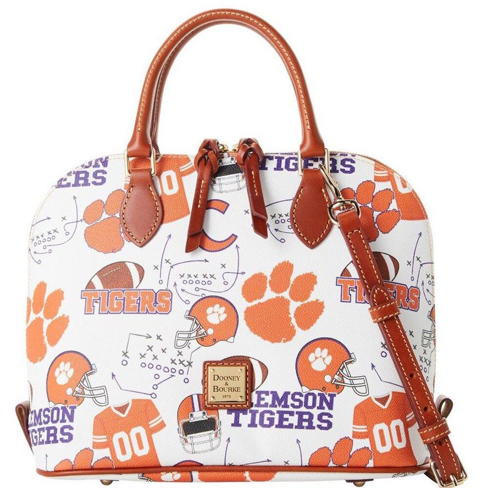 Women's Dooney & Bourke Clemson Tigers Game Day Zip Zip Satchel