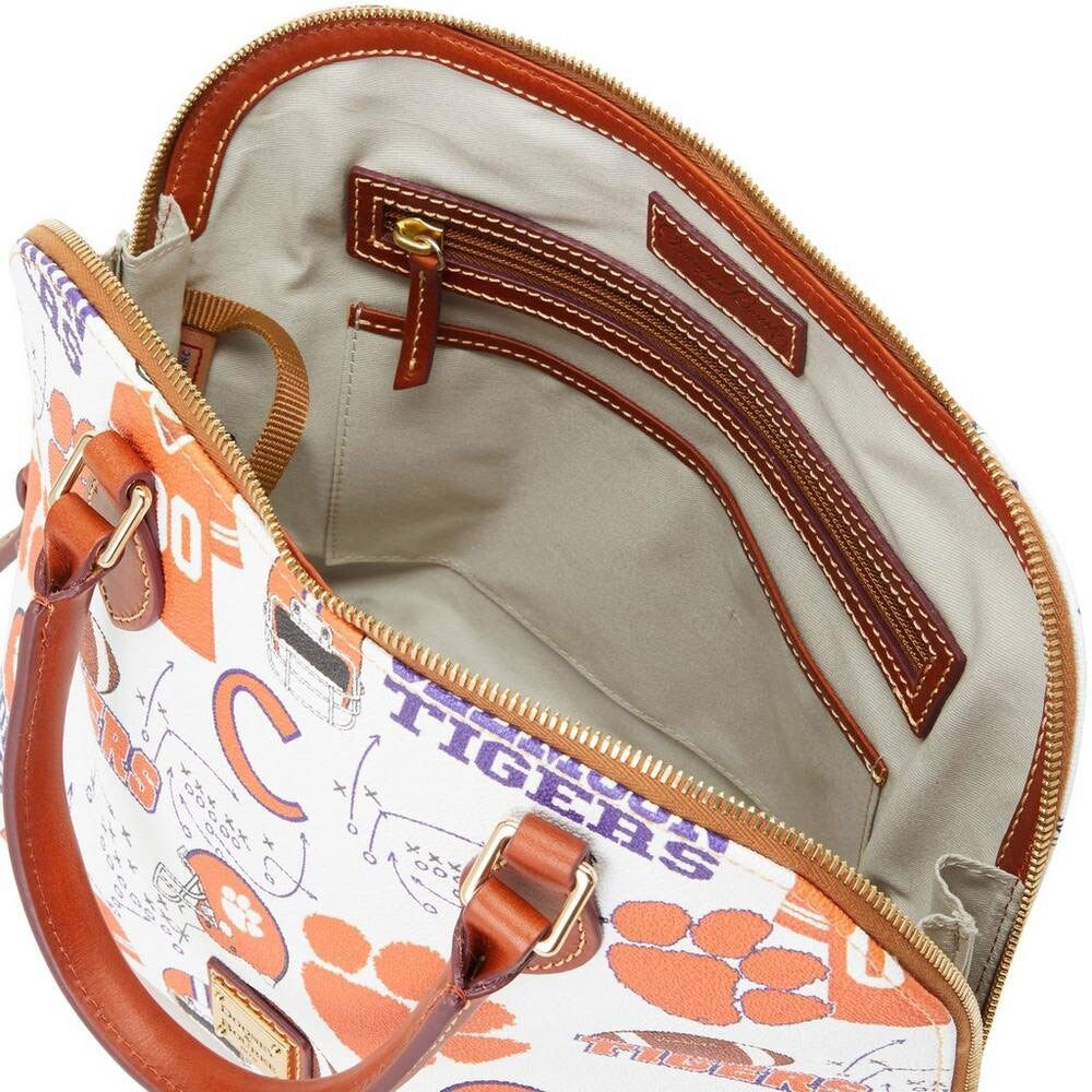 Women's Dooney & Bourke Clemson Tigers Game Day Zip Zip Satchel