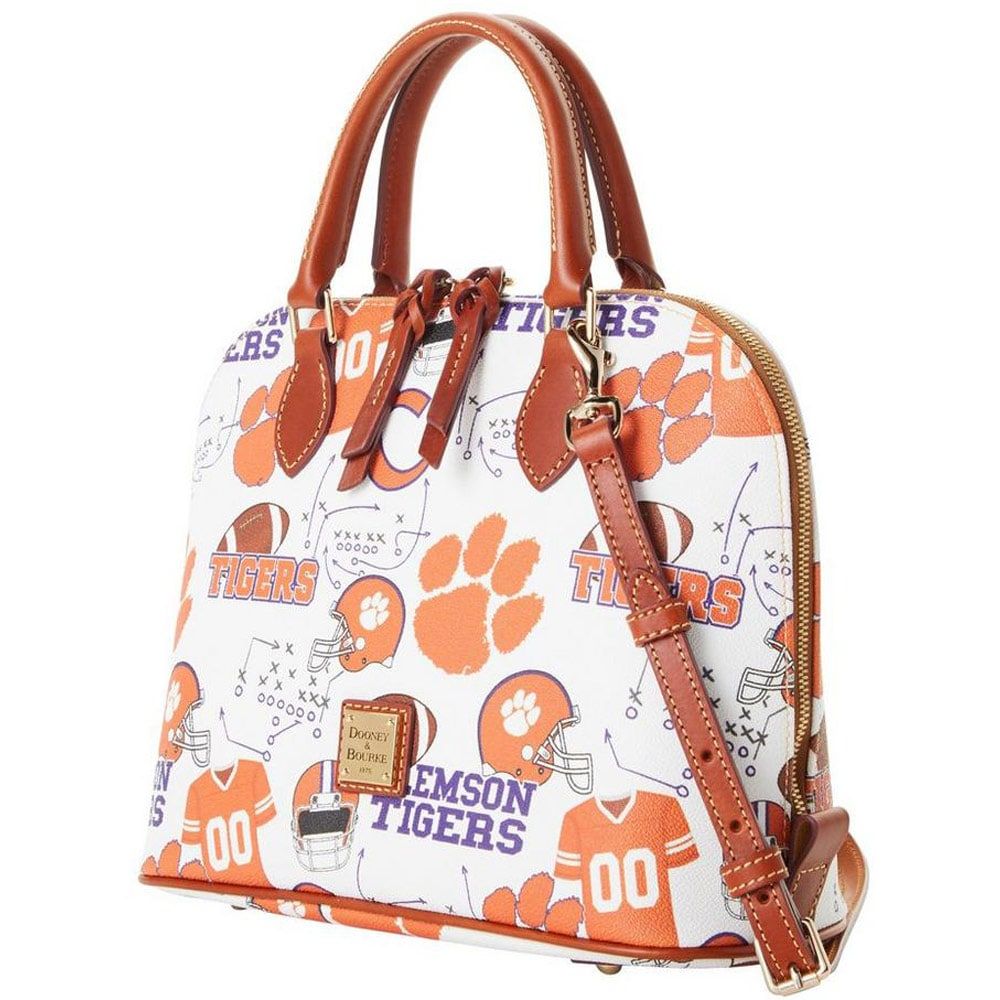 Dooney & Bourke Clemson Triple Zip Crossbody Bag