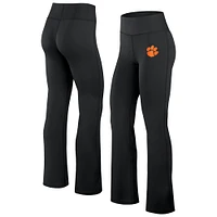 Legging évasé noir pour femme Fanatics Clemson Tigers Training Camp Maxed Out