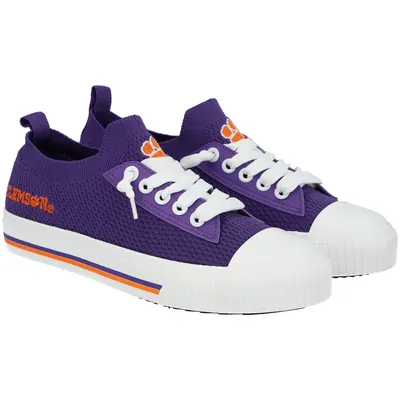 Women's FOCO Denver Broncos Knit Canvas Fashion Sneakers