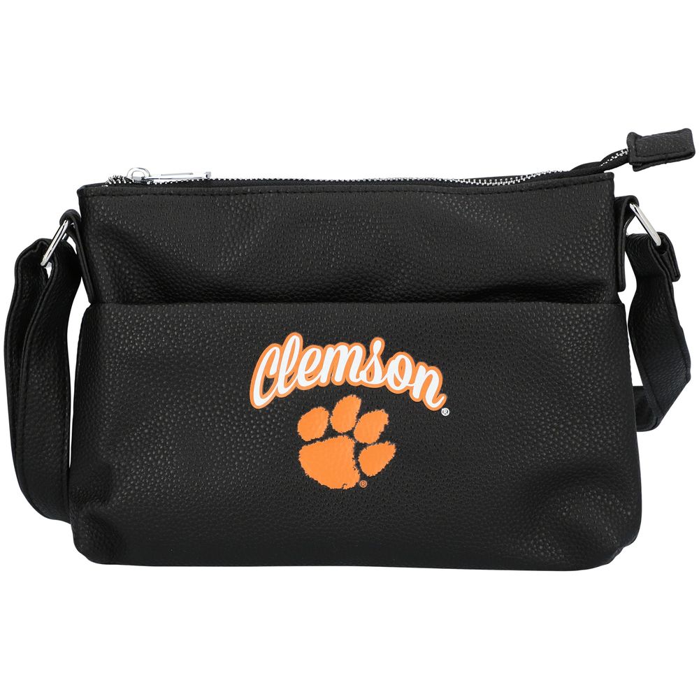 Women's FOCO Clemson Tigers Logo Script Crossbody Handbag