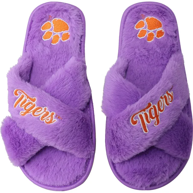 Youth FOCO Clemson Tigers Team Stripe Slippers