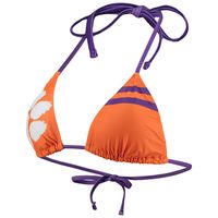 Women's FOCO Orange Clemson Tigers Wordmark Bikini Top