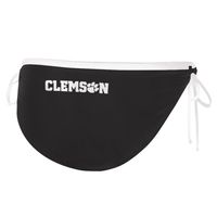 Women's G-III 4Her by Carl Banks Black Clemson Tigers Perfect Match Bikini Bottom