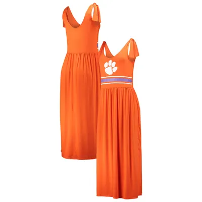 Clemson Tigers G-III 4Her by Carl Banks Women's Game Over Scoop Neck Maxi Dress - Orange