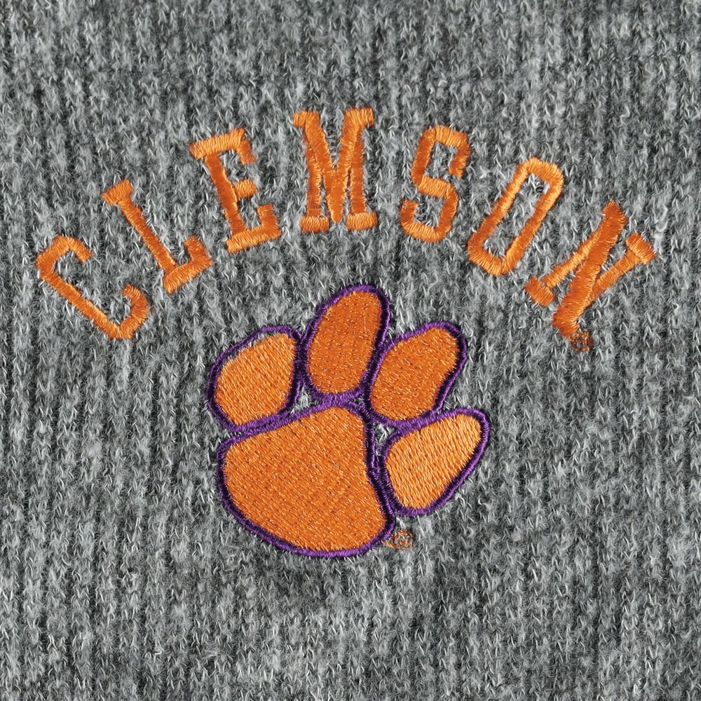 Women's Gameday Couture Gray Clemson Tigers Switch It Up Tri-Blend Button-Up Shacket