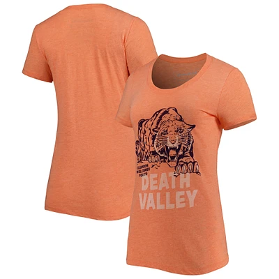 Women's Homefield Heathered Clemson Tigers Vintage Tri-Blend T-Shirt