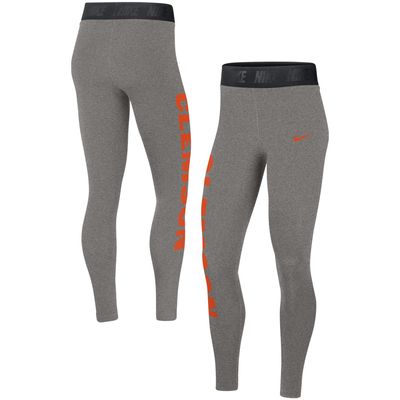 Women's Nike Heathered Gray UCLA Bruins High-Waisted Tri-Blend Leggings