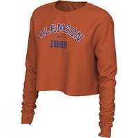 Women's Nike Orange Clemson Tigers Est. Cropped Long Sleeve T-Shirt