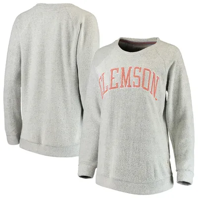 Clemson Tigers Pressbox Women's Helena Comfy Sweatshirt - Gray